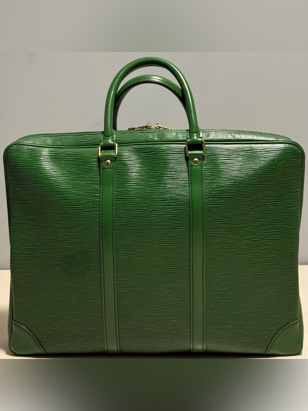 Louis Vuitton Vintage Porte Documents Voyage Briefcase Epi Textured Leather - Picture 2 of 16